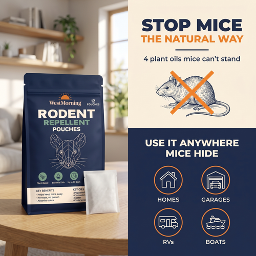 WestMorning Plant-Based Mouse Repellent Pouches
