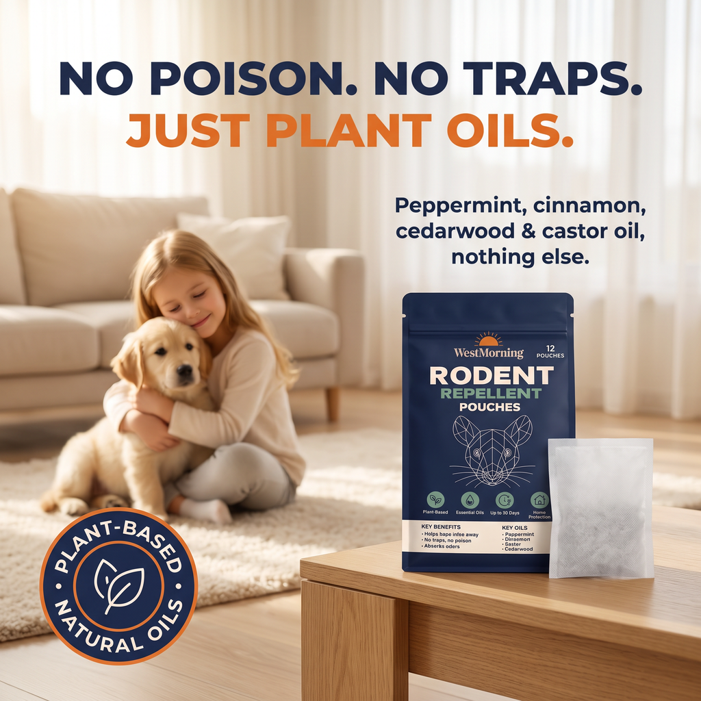 WestMorning Plant-Based Mouse Repellent Pouches