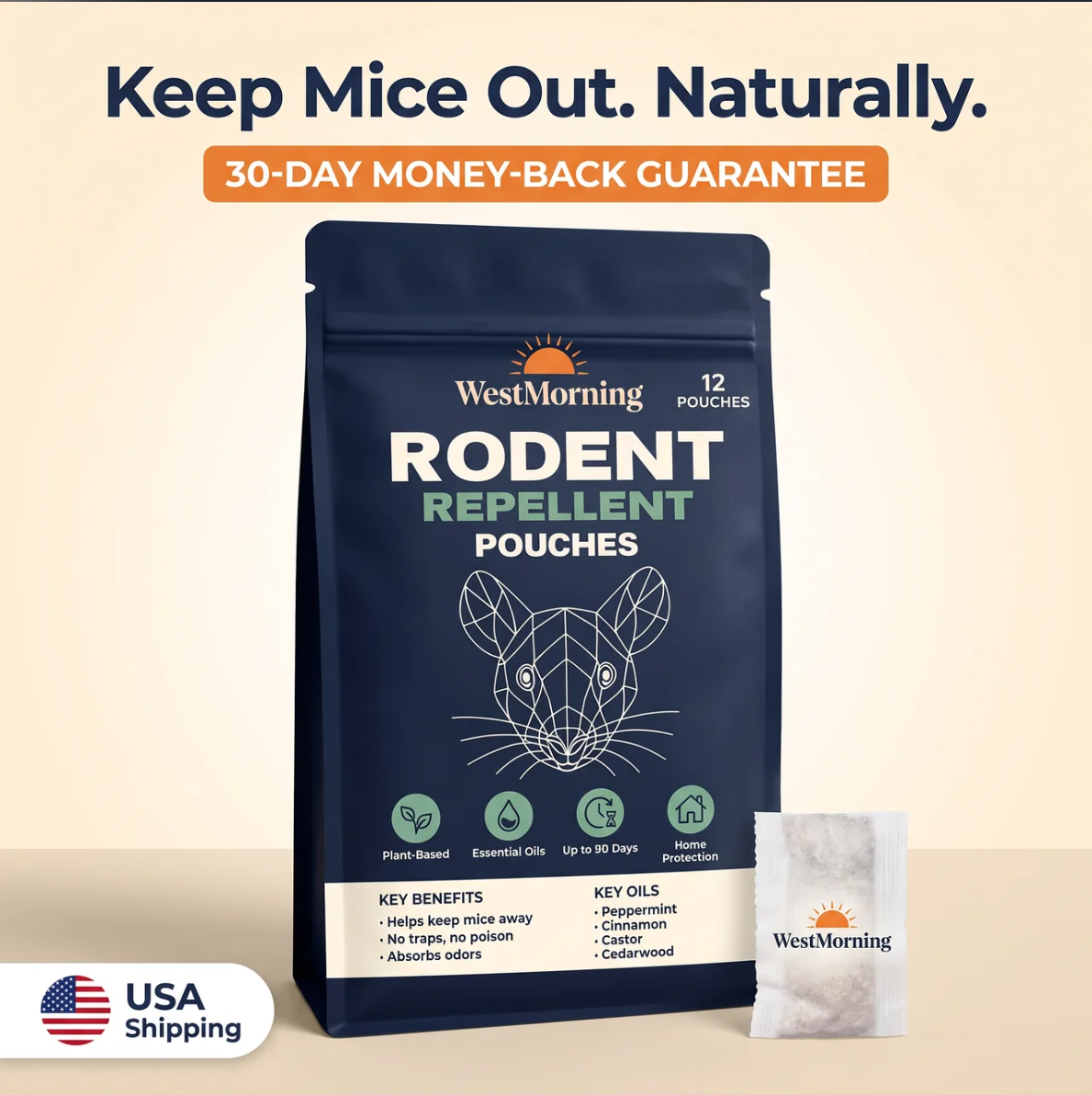WestMorning Plant-Based Mouse Repellent Pouches